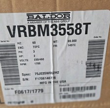 VRBM3558T - ABB - BALDOR - 2HP,1700RPM,3PH,60HZ,145TC,7536M,TEFC,F1