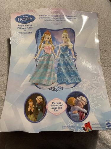 Disney Frozen Royal Sisters Anna & Elsa Mattel #467 2013 - Imagen 4 de 4