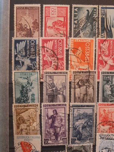 Collezione Italia 1937-55, assortita su 2 pagine di album, molte migliori - Foto 13 di 21