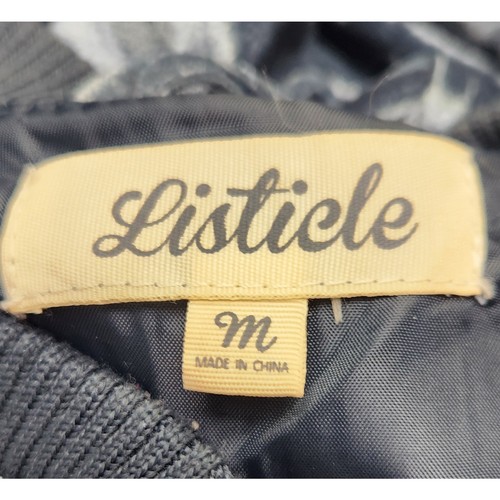 Listicle Velour Bomberjacke mit durchgehendem Reißverschluss und gerafften Ärmeln, Medium - Bild 5 von 8