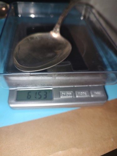 Antique Sterling Silver Spoon 61.5g 8.5" Lion Hallmarks. Monogramed Alden Detail - Picture 2 of 10