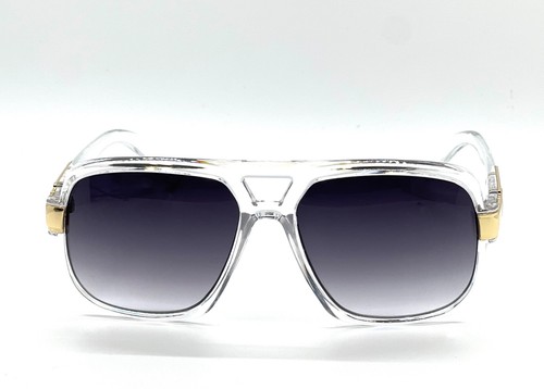 MAN SUNGLASSES GAZELLE SQUARE SPORT OVERSIZED RUN DMC HIP HOP RETRO DESIGNER NEW - Picture 18 of 60