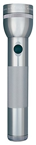 Maglite Heavy-Duty Incandescent 2-Cell D Flashlight, Gray - Picture 1 of 2
