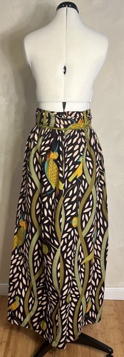 Circa 24 Women’s Maximalist BOHO Tapestry Bird Maxi Skirt W/Pockets & Belt|W:28 - Picture 13 of 23
