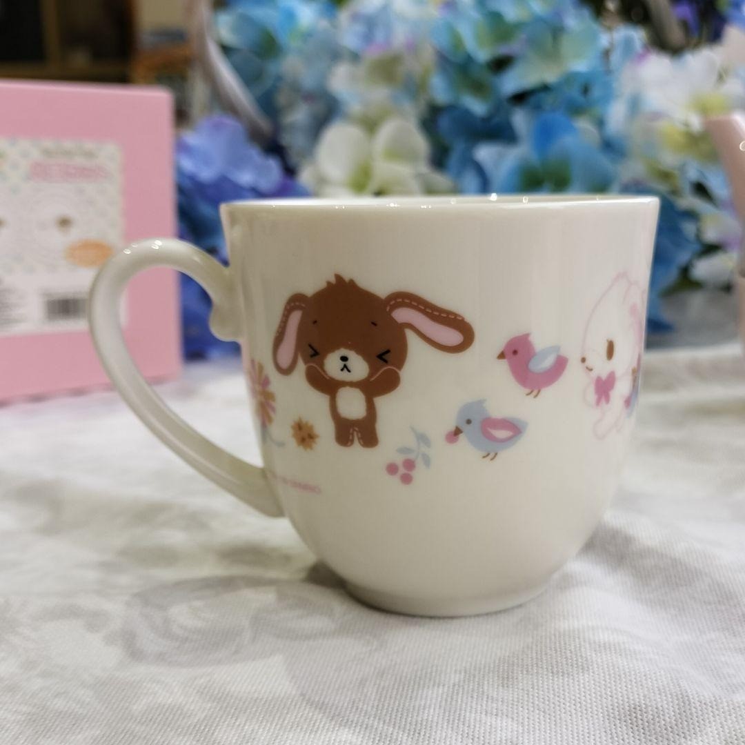 Set of 8 Sanrio Sugar Bunnies Tableware Rare From Japan Near Mint