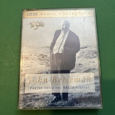 JOHN BETJEMAN - POETRY FROM THE BBC ARCHIVES - AUDIOBOOK- CASSETTE Tape Tetsed!