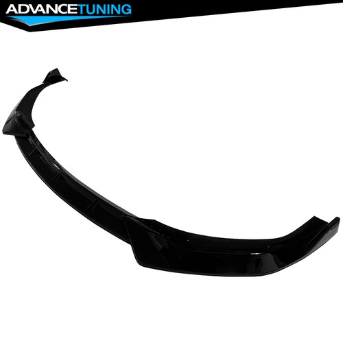 For 24-25 Hyundai Sonata IKON V1 Style 3PCS Front Bumper Lip Chin PP Gloss Black - Picture 4 of 7