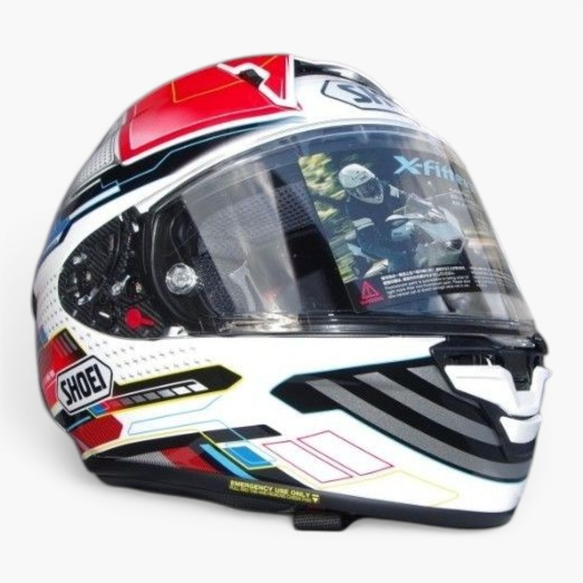 SHOEI X-Fifteen PROXY White Red Full Face Helmet Size L 59-60cm