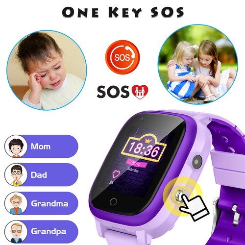 Reloj inteligente 4G para niños cámara rastreador GPS llamadas SOS relojes telefónicos - Imagen 28 de 53