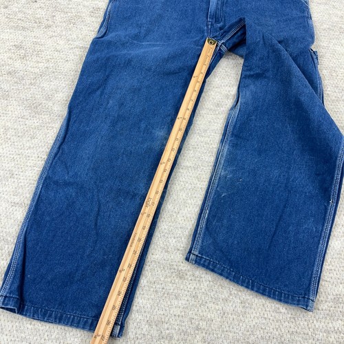 Mono con tirantes vintage Key Imperial para hombre 36x27 azul jean denim ropa de trabajo granja - Imagen 7 de 14