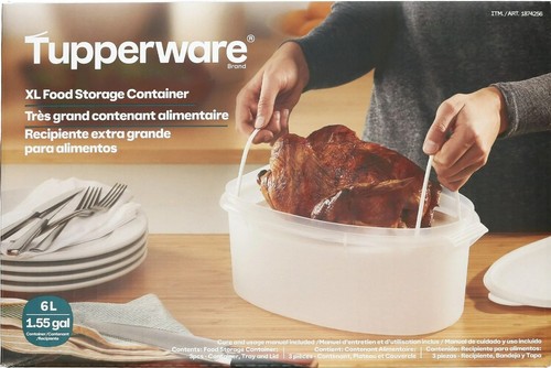 Contenedor de almacenamiento de alimentos Tupperware Flavor Keeper XL 6 L 1,55 galones - NUEVO EN caja - Imagen 2 de 5