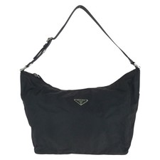 Prada Tessuto Shoulder Bag Women Black One Size