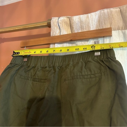 Madewell Pull-On Shorts Desert Olive Green Cotton Blend NEW Size S - Picture 7 of 11