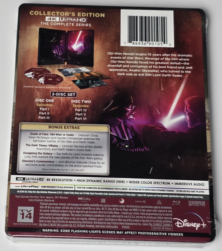 STAR WARS: OBI-WAN KENOBI 4K UHD BLURAY STEELBOOK - BRAND NEW & SEALED - Bild 2 von 12