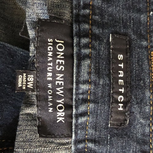 Jones New York Stretch Größe 18 W knielanger Jeansrock - Bild 4 von 4