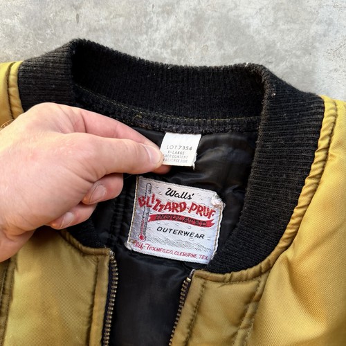 Chaleco Acolchado con Cremallera Vintage Años 70 Paredes Blizzard Pruf Marrón XL GARRA EE. UU. - Imagen 4 de 5
