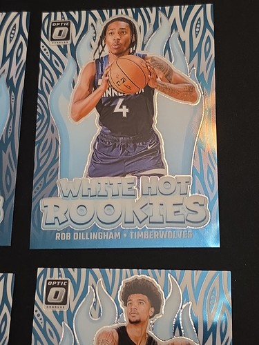 2025 Optic Basketball 8 Card White Hot Rookies Lot BRONNY DILLINGHAM MCCAIN WARE - Picture 5 of 9