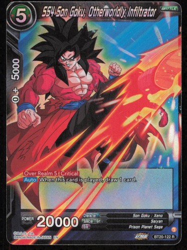 Dragon Ball Power Absorbed - SS4 Son Goku Otherworldly Infiltrator BT20-122 FOIL - Picture 1 of 2