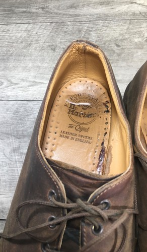 Scarpe da uomo Doc Dr. Martens D7298 Derby in pelle UK 11 US 12 Made in England vintage - Foto 9 di 11