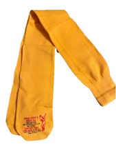 VTG Socks 30  Tube 80's Twin City MSST XL Cotton Nylon Yellow O/S Made In USA