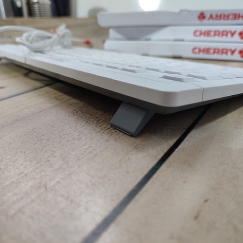 Cherry Stream Keyboard UK Layout TKL USB Wired New QWERTY Grey / White Media - Picture 15 of 21