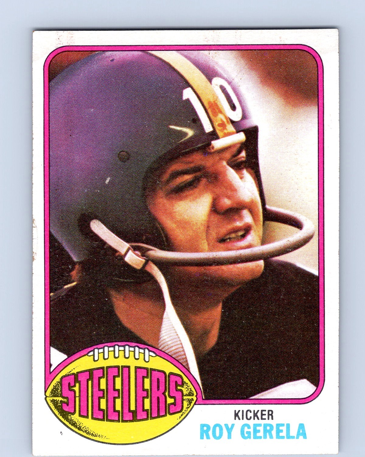 1976 Topps #195 Roy Gerela Pittsburgh Steelers Football Card