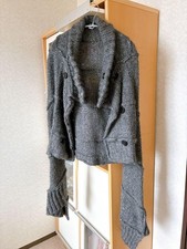Junya Watanabe for Comme des Gar ons Grey Knit Bolero Cardigan Coat Used