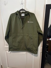 Champion Mens Packable Half-Zip Hooded Water-...
