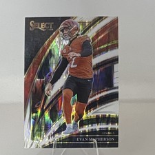 2025 Select NFL White Shock Prism Evan McPherson Bengals #259 Club lvl /799