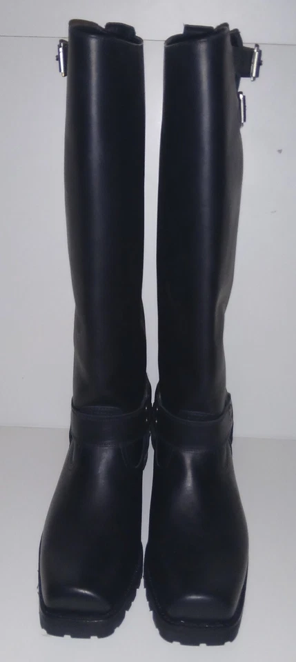 SENDRA Bikerboots Blues Negro Hochschaft Stiefel Leather Boots EUR Gr.45 schwarz - Bild 3 von 4