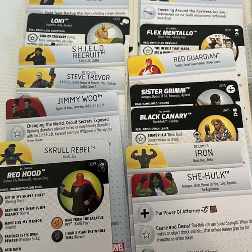 Heroclix Assorted 60 Piece Lot with Cards No Duplicates - Picture 14 of 17