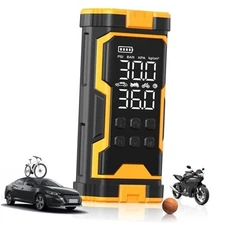 Tire Inflator Portable Air Compressor, 150PSI Cordless Air Pump with Black