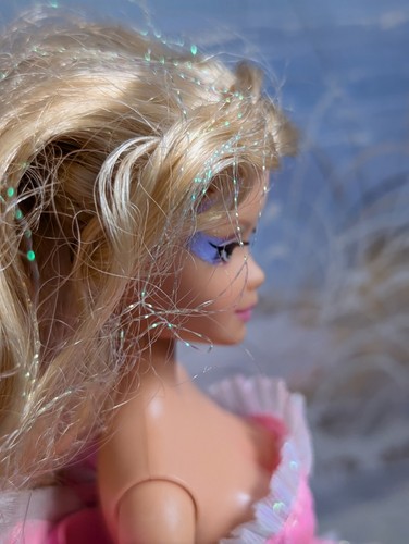 Barbie Fairytopia Elina Puppe leuchtende Flügel von 2004 funktioniert neu angezogen  - Bild 6 von 12