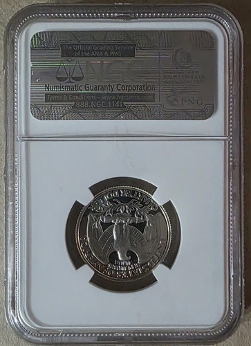 1993 S 25c Silver Quarter NGC PF69 Ultra Cameo - Picture 2 of 2