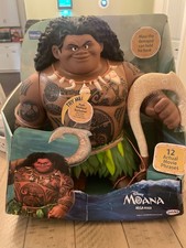 Disney Moana MEGA MAUI Talking 16  Action Figure w/ Hook Jakks 2016 - See Desc