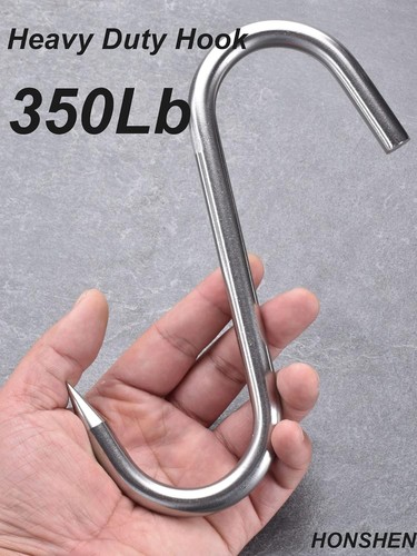 Rust-Resistant Stainless Steel Meat Hooks, 6 Pack - Picture 4 of 8