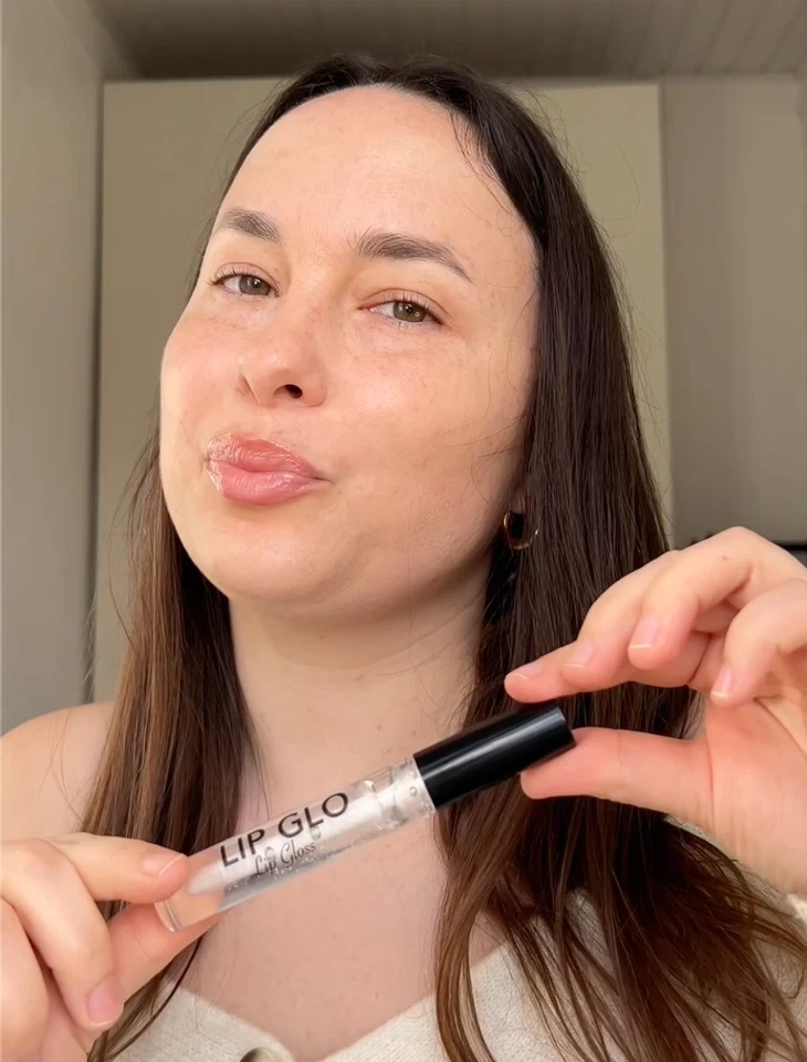 Lip Gloss Transparente “Lip Glo” – Regalo de Navidad – Brillo Natural Labios - Imagen 4 de 4