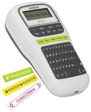 P-Touch, PTH110, Easy Portable Monochrome Label Maker, Lightweight, Qwerty Ke...
