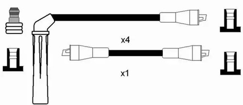 Cables de encendido 8200 NGK para SAAB 900 I Combi Coupe 9000 Hatchback 9000 9-3 - Imagen 2 de 2