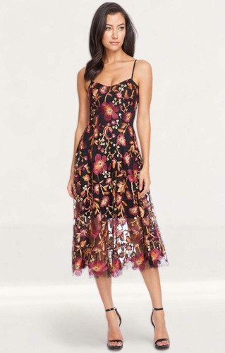Dress The Population Womens Multi Coloured Midi Dress - Picture 6 of 6