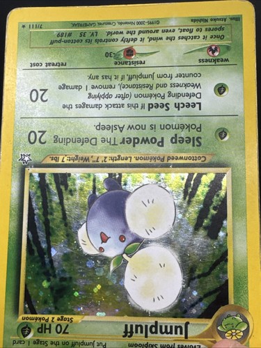 Jumpluff 7/111 Neo Genesis - WotC Holo Rare Pokemon Card - Picture 18 of 24