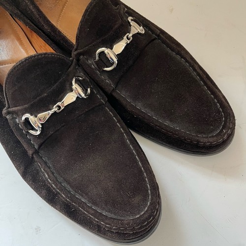 Allen Edmonds Lucca Italy Suede brown Leather Horsebit Loafer Shoe size 10.5D - Picture 7 of 10