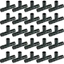 TenKeAuto 25 Pack 1/2 inch Pex A F1960 Poly Expansion Fittings TEE / Cold T