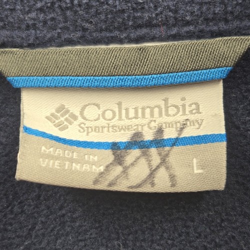 Columbia Softshell Giacca Foderata Impermeabile Navy Uomo Tg Large 1556531 - Foto 3 di 13