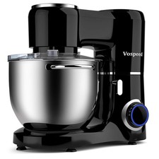 2000W 8L Cake Mixer Electric Kitchen Food Mixer with tainless Steel Bowl Black