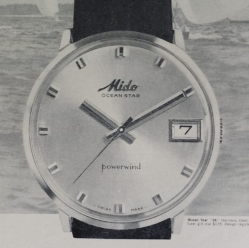 Vintage Retro 1964 Ad Be First To Wear The Newest Mido Ocean Star Armbanduhr - Bild 1 von 3