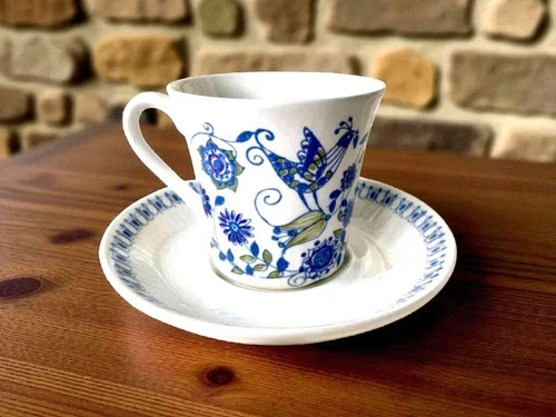 Figgjo Norway Lotte Turi Design Handpainted Tea Cups & Saucers MCM (2)
