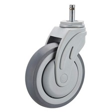 GRAINGER APPROVED P17S-RP040K-SG1-001 Stem Caster,4"dia,Polyolefin,190lb 19YX01