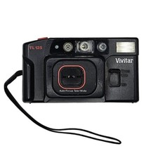 Vivitar TL 125 Auto Focus Tele/Wide 35mm Point and Shoot Film Camera Black