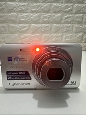 Sony Cyber-shot DSC-W650 16.1MP 25mm Carl Zeiss Digital Camera - Silver Tested
